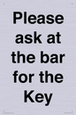TK13191: Please ask at the bar for the Key
