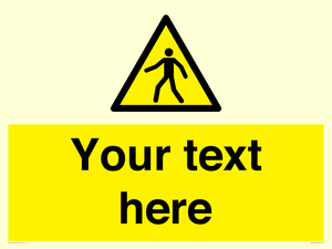 WA10606: Custom Warning: Pedestrians