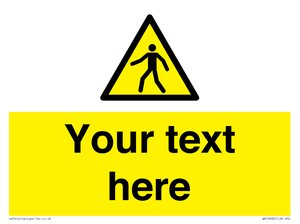 WA10606: Custom Warning: Pedestrians