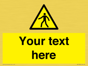 WA10606: Custom Warning: Pedestrians