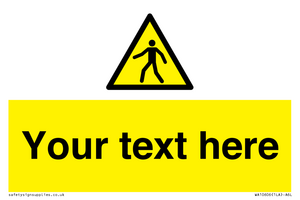 WA10606: Custom Warning: Pedestrians