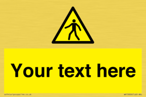 WA10606: Custom Warning: Pedestrians