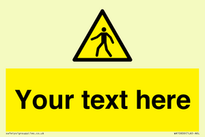 WA10606: Custom Warning: Pedestrians
