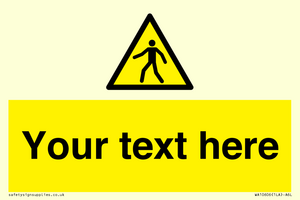 WA10606: Custom Warning: Pedestrians