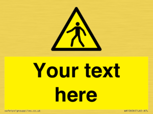 WA10606: Custom Warning: Pedestrians