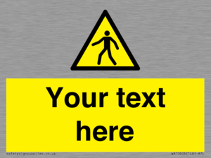 WA10606: Custom Warning: Pedestrians