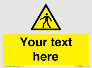 WA10606: Custom Warning: Pedestrians