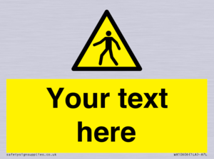 WA10606: Custom Warning: Pedestrians