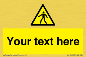 WA10606: Custom Warning: Pedestrians