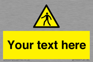 WA10606: Custom Warning: Pedestrians