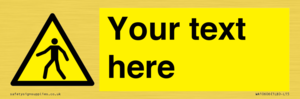 WA10606: Custom Warning: Pedestrians