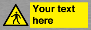 WA10606: Custom Warning: Pedestrians
