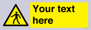 WA10606: Custom Warning: Pedestrians