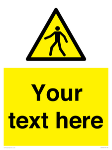 WA10606: Custom Warning: Pedestrians
