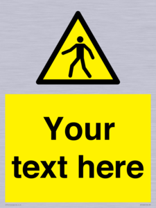 WA10606: Custom Warning: Pedestrians