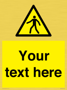 WA10606: Custom Warning: Pedestrians