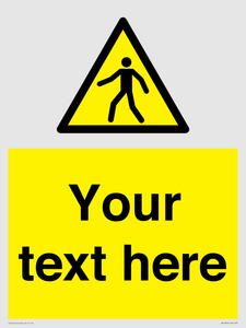 WA10606: Custom Warning: Pedestrians