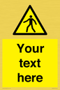 WA10606: Custom Warning: Pedestrians