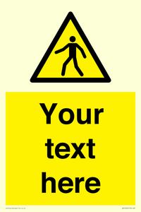WA10606: Custom Warning: Pedestrians