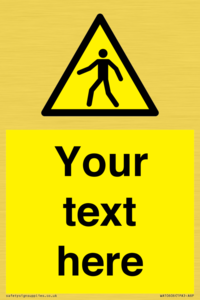WA10606: Custom Warning: Pedestrians