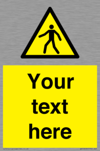 WA10606: Custom Warning: Pedestrians