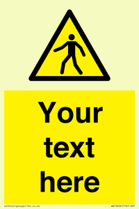 WA10606: Custom Warning: Pedestrians