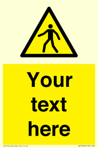 WA10606: Custom Warning: Pedestrians
