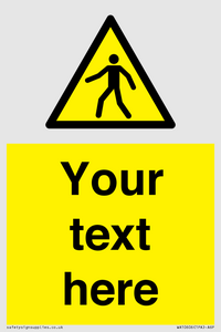 WA10606: Custom Warning: Pedestrians