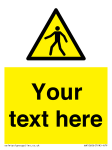 WA10606: Custom Warning: Pedestrians