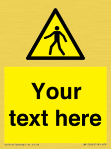 WA10606: Custom Warning: Pedestrians