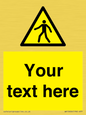 WA10606: Custom Warning: Pedestrians