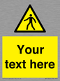 WA10606: Custom Warning: Pedestrians