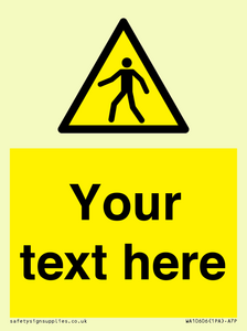 WA10606: Custom Warning: Pedestrians