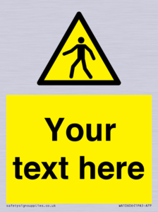 WA10606: Custom Warning: Pedestrians