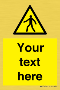 WA10606: Custom Warning: Pedestrians