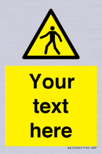WA10606: Custom Warning: Pedestrians
