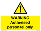 WA10994: Warning Authorised personnel only