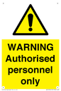 WA10994: Warning Authorised personnel only
