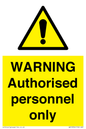 WA10994: Warning Authorised personnel only