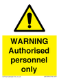 WA10994: Warning Authorised personnel only