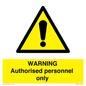 WA10994: Warning Authorised personnel only