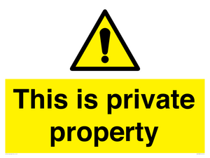 WA10998: This is private property
