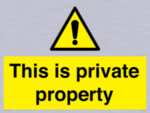 WA10998: This is private property