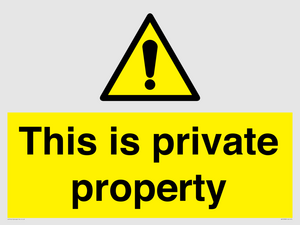 WA10998: This is private property