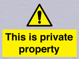 WA10998: This is private property