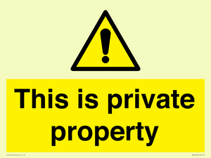 WA10998: This is private property