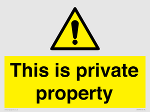 WA10998: This is private property