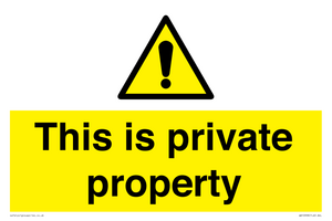 WA10998: This is private property