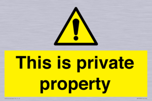 WA10998: This is private property