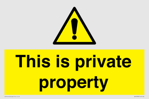 WA10998: This is private property